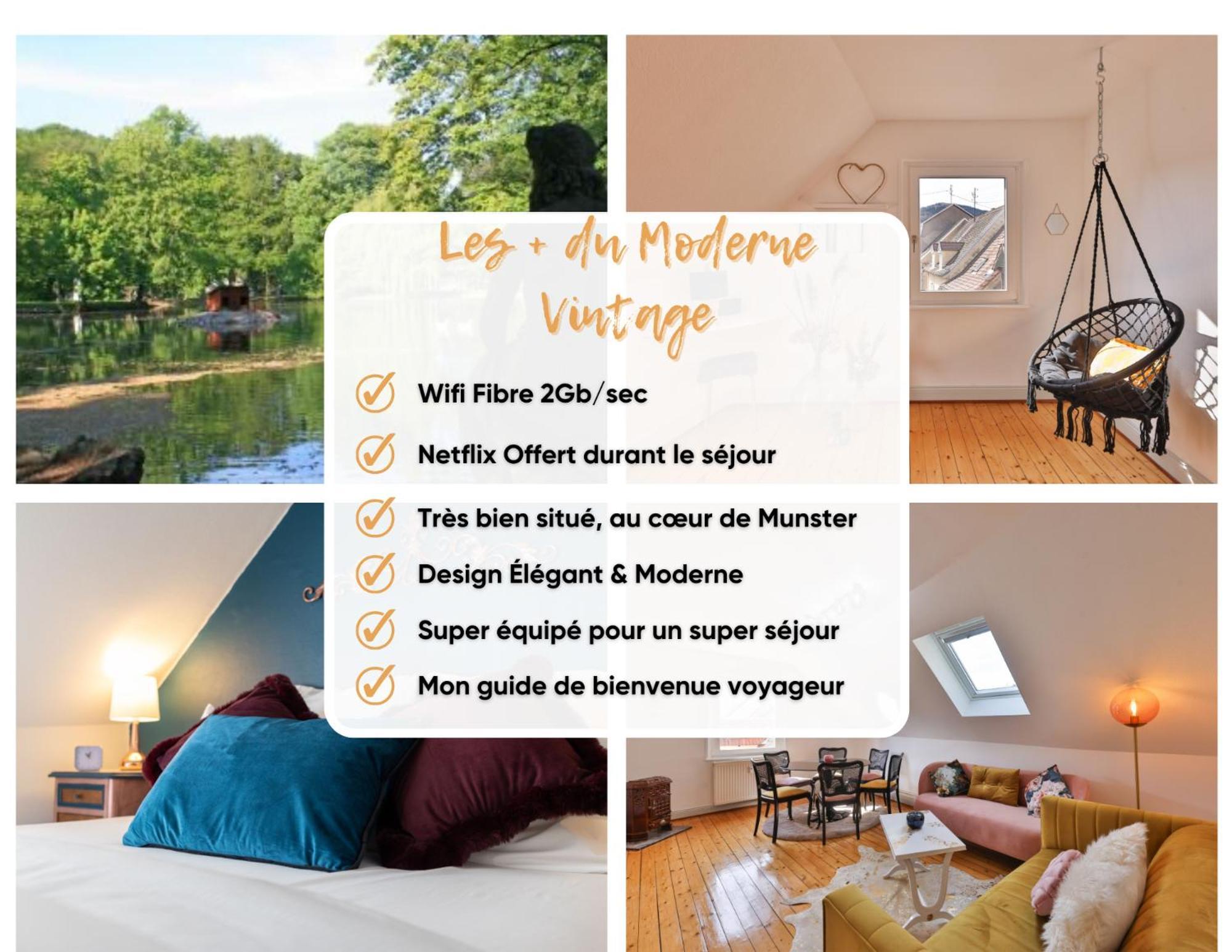 Le Moderne Vintage Hyper Centre,3 Chambres, Neuf Au Calme, 3 Etoiles Munster  Dış mekan fotoğraf